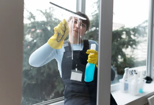 Nettoyage de vitres intérieures et extérieures à la Selle-en-Hermoy